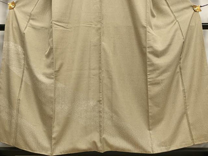 平和屋着物■訪問着　紬地　霞文　正絹　逸品　AABH0951oa