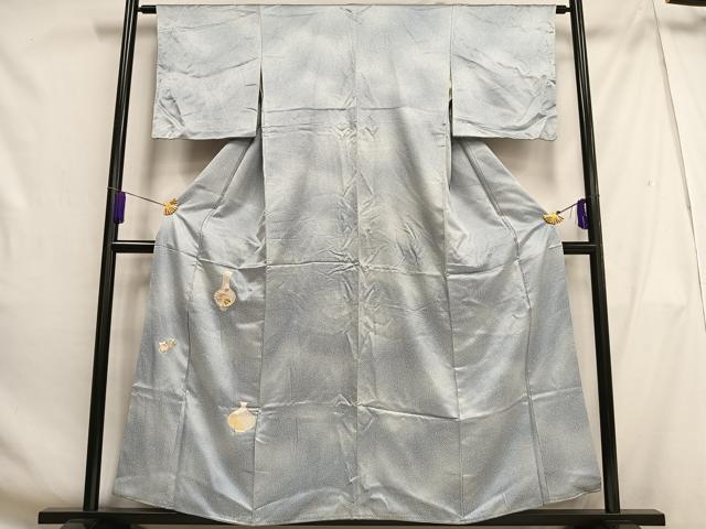 平和屋着物■色留訪問着　刺繍　花陶器文　暈し染め　正絹　逸品　AABH0960oa