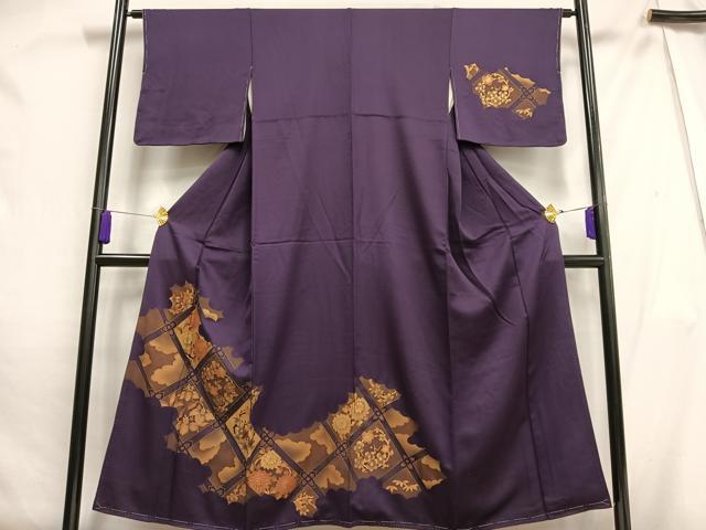 平和屋着物■訪問着 天井花文 金彩 正絹 逸品 未使用 AABH0976oa