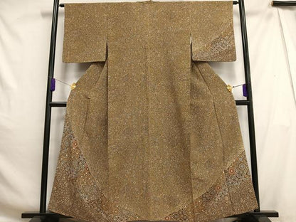 平和屋着物■訪問着 更紗花文 正絹 逸品 AABH0982oa