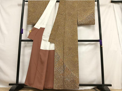 平和屋着物■訪問着 更紗花文 正絹 逸品 AABH0982oa