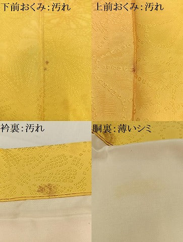平和屋着物■上質な小紋 花尽くし地紋 暈し染め 正絹 逸品 AABH0983oa