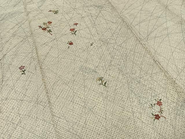 平和屋着物■訪問着 総絞り 刺繍 草花文 金糸 銀彩 正絹 逸品 AABH1006oa
