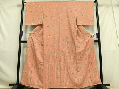 平和屋着物■上質な小紋 成り物 正絹 逸品 AABH1046oa