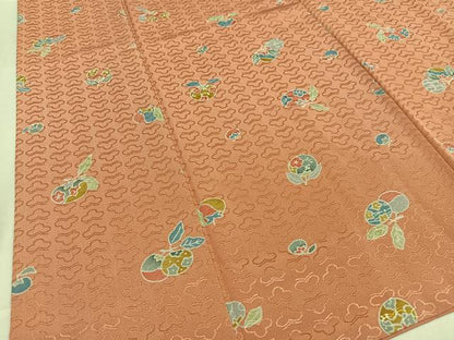 平和屋着物■上質な小紋 成り物 正絹 逸品 AABH1046oa