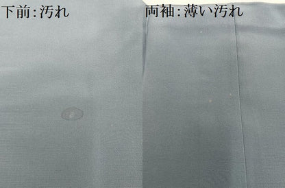 平和屋着物■男性 長襦袢 袷 風景樹林文 金彩 正絹 逸品 AABH1054oa