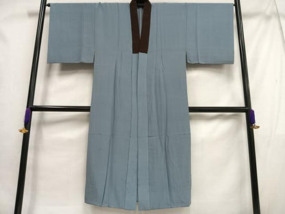 平和屋着物■男性 長襦袢 袷 風景樹林文 金彩 正絹 逸品 AABH1054oa