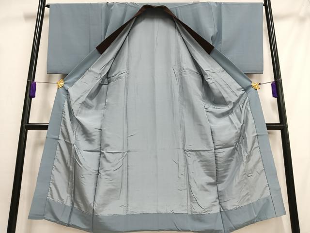 平和屋着物■男性 長襦袢 袷 風景樹林文 金彩 正絹 逸品 AABH1054oa