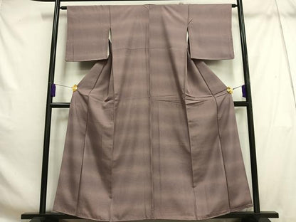 平和屋着物■上質な小紋 霞文 暈し染め 正絹 逸品 AABH1058oa