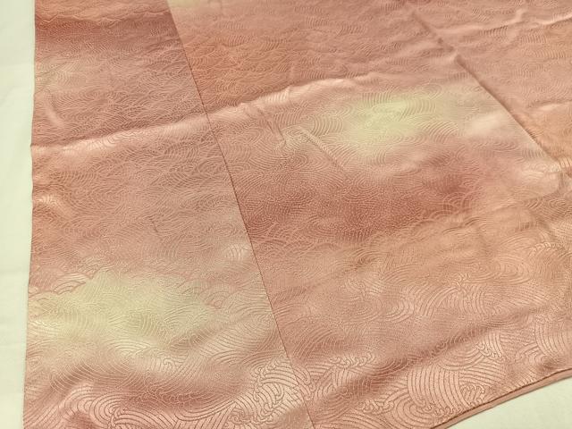 平和屋着物■上質な小紋　立波青海波　暈し染め　正絹　逸品　AABH1066oa