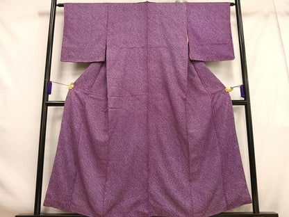 平和屋着物■大変加工の良い総絞り小紋 正絹 逸品 AABH1067oa