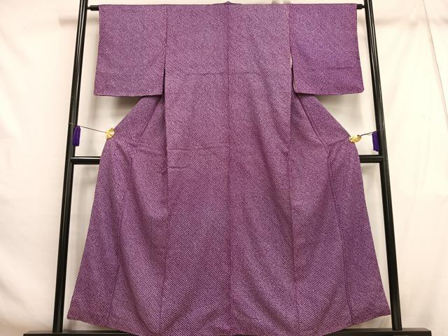 平和屋着物■大変加工の良い総絞り小紋 正絹 逸品 AABH1067oa