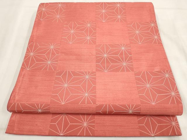 平和屋着物◎両面六通柄京袋帯　市松文　正絹　逸品　AABH1204wj