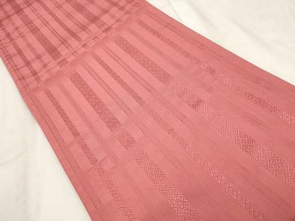 平和屋着物◎両面六通柄京袋帯　市松文　正絹　逸品　AABH1204wj