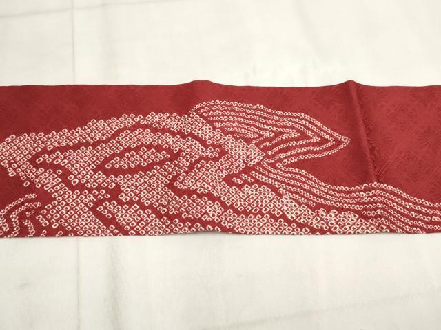 平和屋着物◎つけ帯　絞り　霞文　正絹　逸品　AABH1262wj