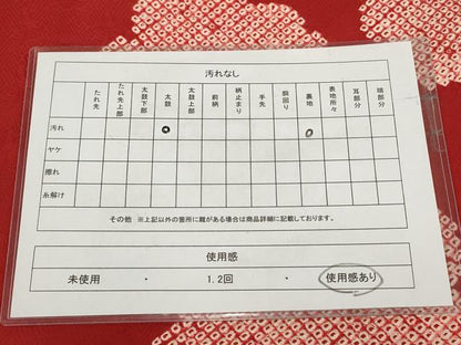 平和屋着物◎九寸名古屋帯　絞り　雲取り文　正絹　逸品　AABH1298wj