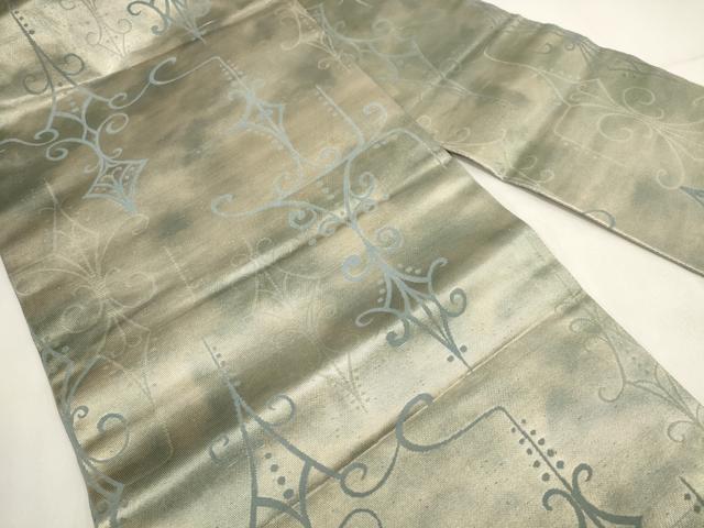 平和屋着物◎九寸名古屋帯　吉祥文　引箔　正絹　逸品　AABH1306wj