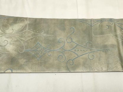 平和屋着物◎九寸名古屋帯　吉祥文　引箔　正絹　逸品　AABH1306wj