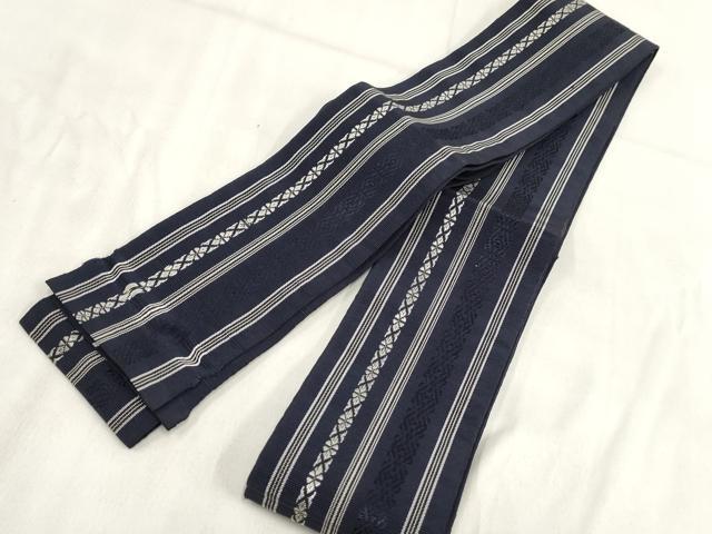 平和屋着物◎男性 本場筑前博多織 角帯 献上 正絹 逸品 AABH1319wj