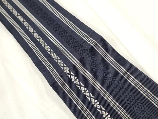 平和屋着物◎男性 本場筑前博多織 角帯 献上 正絹 逸品 AABH1319wj