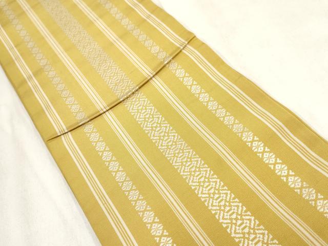 平和屋着物◎本場筑前博多織　半幅帯　献上　正絹　逸品　AABH1327wj