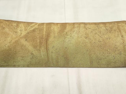 平和屋着物◎九寸名古屋帯 霞文 金糸 正絹 逸品 AABH1367wj