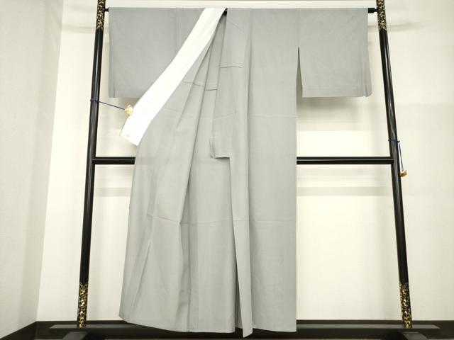 平和屋着物＊夏物 色無地 絽 茶鼠色 正絹 逸品 AABH1923ck
