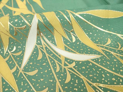 平和屋着物＊夏物　訪問着　絽　枝葉文　金彩　洗える着物　AABH1934ck