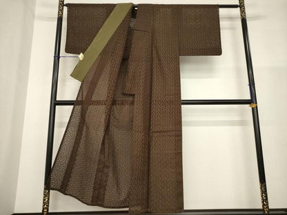 平和屋着物＊夏物 色無地 総レース 憲法色 AABH1956ck