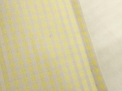 平和屋着物＊夏物 小紋 紗 すかし織 格子 コート地 反端付き 正絹 逸品 AABH1959ck