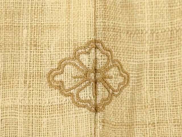平和屋着物＊夏物　自然布　香色　逸品　AABH1960ck