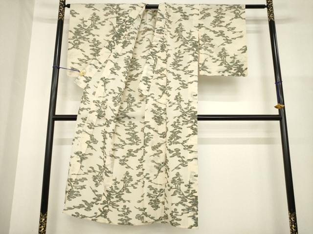 平和屋着物＊夏物 小千谷ちぢみ 松 麻 逸品 AABH1963ck