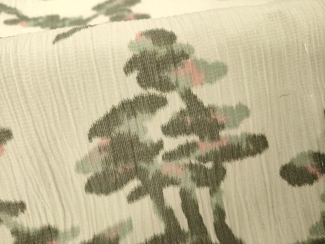 平和屋着物＊夏物 小千谷ちぢみ 松 麻 逸品 AABH1963ck
