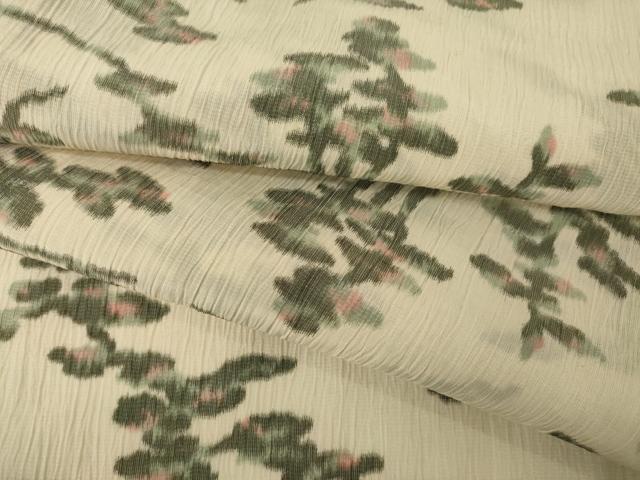 平和屋着物＊夏物 小千谷ちぢみ 松 麻 逸品 AABH1963ck