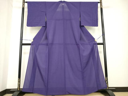 平和屋着物＊夏物 色無地 絽 濃鼠色 正絹 逸品 未使用 AABH1970ck