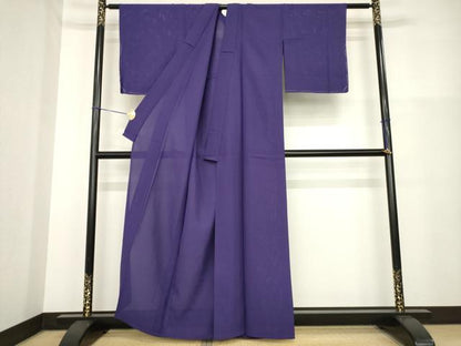 平和屋着物＊夏物 色無地 絽 濃鼠色 正絹 逸品 未使用 AABH1970ck