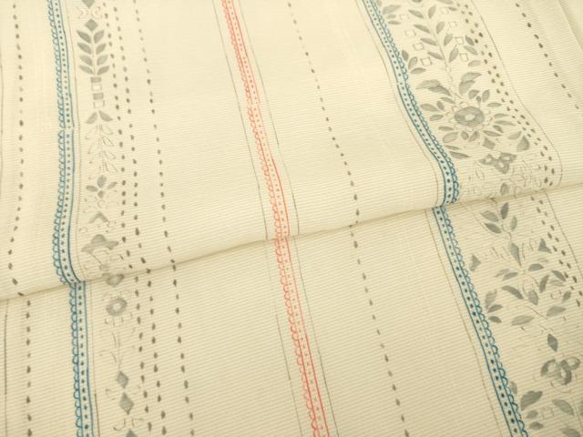 平和屋着物＊夏物 小紋 絽 花間道 正絹 逸品 AABH1974ck