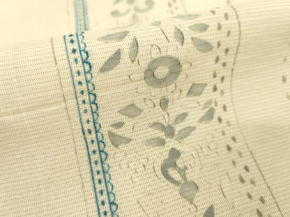 平和屋着物＊夏物 小紋 絽 花間道 正絹 逸品 AABH1974ck