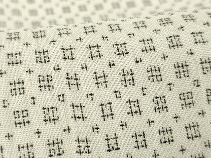 平和屋着物＊夏物 男性 上布 変わり格子 麻 逸品 AABH1975ck