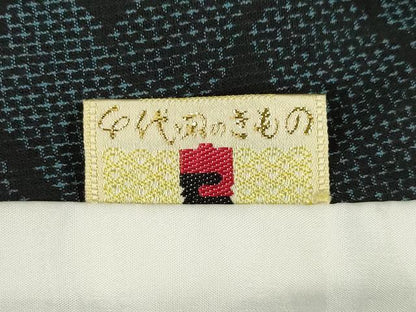 平和屋着物＊夏物　小紋　毘沙門亀甲　AABH1977ck