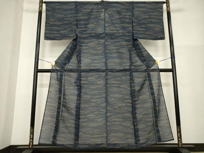 平和屋着物＊夏物 本場大島紬 夏大島 霞文 正絹 逸品 未使用 AABH1980ck