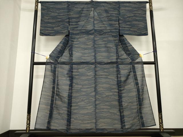 平和屋着物＊夏物 本場大島紬 夏大島 霞文 正絹 逸品 未使用 AABH1980ck