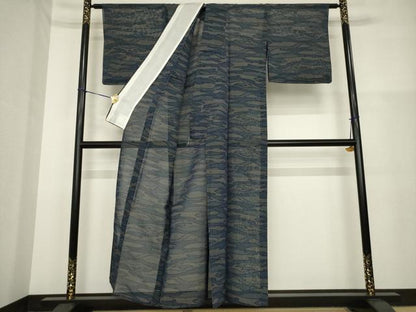 平和屋着物＊夏物 本場大島紬 夏大島 霞文 正絹 逸品 未使用 AABH1980ck