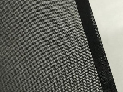 平和屋着物＊夏物 小紋 紗 草花文 黒地 正絹 逸品 AABH1983ck
