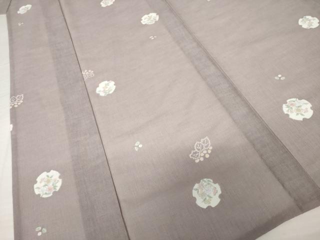 平和屋着物＊夏物 小紋 雪輪花文 洗える着物 AABH1985ck