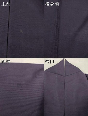 平和屋着物＊夏物 色無地 絽 黒紅色 正絹 逸品 AABH1992ck