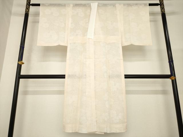 平和屋着物＊夏物　長襦袢　流水花紋紗　肉色　正絹　逸品　AABH1994ck