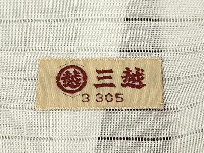 平和屋着物＊夏物 色無地 絽 似せ紫色 三越扱い 洗える着物 AABH2000ck