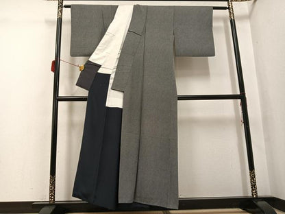 平和屋着物●江戸小紋　鮫小紋柄　正絹　逸品　AABH2001ph