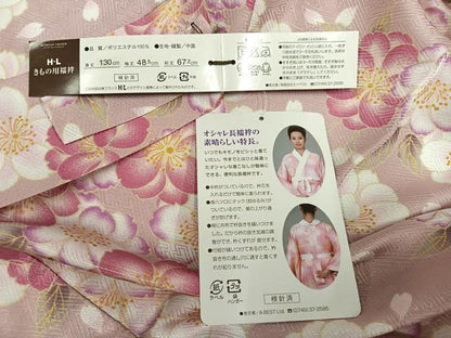 平和屋着物●H・L（アッシュエル）　HENRI-LUC CHAPUIS　小紋・長襦袢(無双仕立て)・半幅帯セット　雪輪文　黒地　洗える着物　AABH2007ph